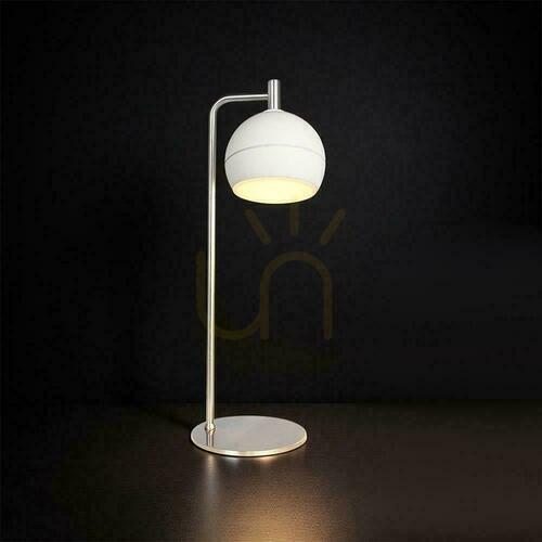 Kontrollera 10W LED 44cm skrivbordslampa vit VT-89022 3000K 1200lm bordslampa.