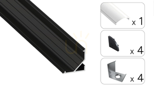 TEKKNI ARRE set svart, mjölkskugga 2 m small 1