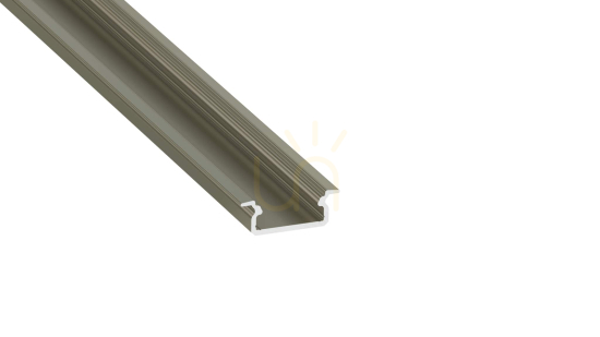 LUMINES profil typ IVO inox anodiserad 1 m