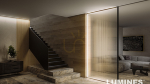 LUMINES SEI LED-profil, silveranodiserad, 2,02 m small 2