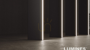 LUMINES RAI utanpåliggande LED-profil, obehandlad, 3 m small 3