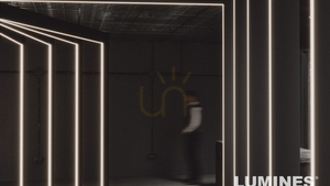 LUMINES RAI utanpåliggande LED-profil, obehandlad, 3 m small 4