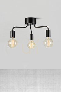Plafond Markslojd Avery 3L svart metall 38 cm 108102 small 1