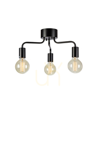 Plafond Markslojd Avery 3L svart metall 38 cm 108102 small 0