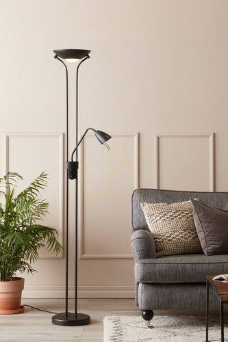 Kontrollera Golvlampa Markslojd Detroit 2L svart 180 cm metall 111223