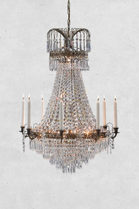 Ljuskrona Markslöjd LACKÖ 9L transparent metall 66 cm 100659 small 1