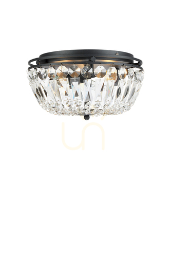 Kontrollera Plafond Markslojd Vasa 3L krom kristall 30 cm 107587
