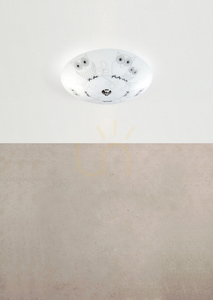 Plafond Markslojd Ugglarp 39 cm vit svart 2-ljus 108764 small 1