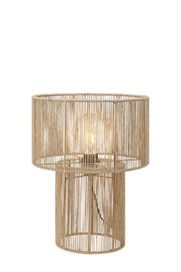 Bordslampa Markslöjd Soga 108769 natur jute stål 38 cm small 0