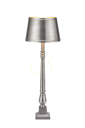 Kontrollera Bordslampa Markslojd Metallo 108775 antik silver aluminium 66 cm