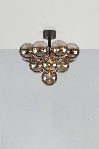 Kontrollera Plafond Markslojd MERLOT 13L rökig matt svart 56 cm 108845