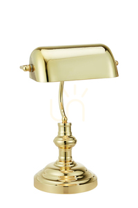 Bordslampa Markslöjd BANKERS 108977 mässing 42 cm stål small 0
