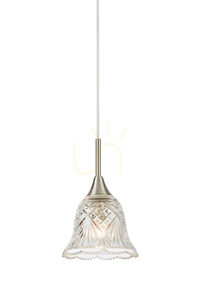 Pendant Light Markslojd Luna 109012 Satin Nickel Steel 21 cm small 0