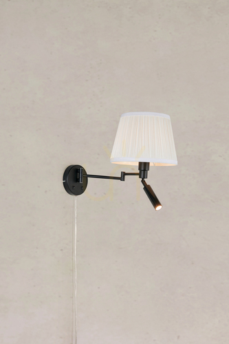 Kontrollera Vägglampa Markslojd Pivot 2L svart stål 109016
