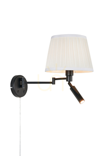 Kontrollera Vägglampa Markslojd Pivot 2L svart stål 109016