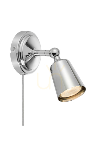 Kontrollera Vägglampa Markslöjd Tiny krom stål 108979