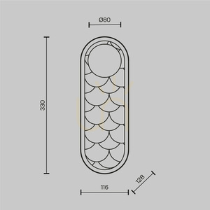 BLINK vägglampa MOD473WL-L20BSK Maytoni small 12