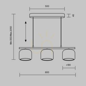 SPIRITO MOD286PL-L12W3K taklampa Maytoni small 12