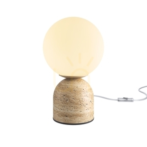 Maytoni TAVO MOD453TL-01BG bordslampa, beige travertin, G9, 25 cm small 1