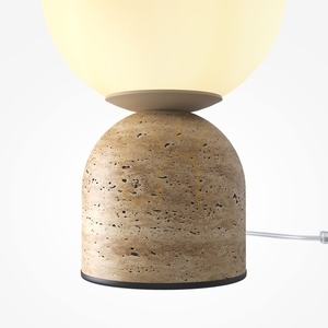 Maytoni TAVO MOD453TL-01BG bordslampa, beige travertin, G9, 25 cm small 2