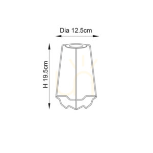 Skärm bärare vit stål Endon 12,5 cm small 1