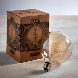 E27 LED filament globlampa bärnsten Endon small 3