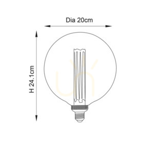 Globe Transparent E27 Endon Glaspendel 20 cm small 2