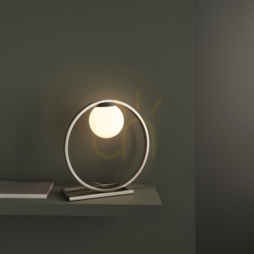 Kontrollera Bordslampa Endon Enzo Silver Stål Glas