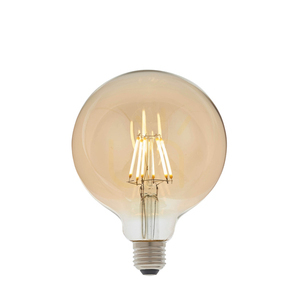 E27 LED filament globe amber Endon 6W dimbar small 0