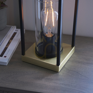 Bordslampa Endon Caleb mässing stål glas E27 29 cm small 7
