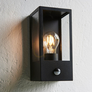 Vägglampa Endon Oxford PIR svart rostfritt stål glas E27 small 7