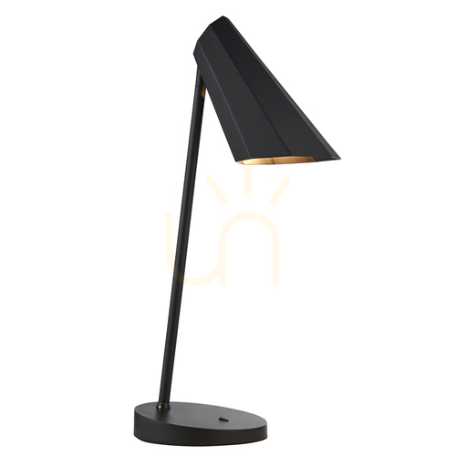 Kontrollera Bordslampa Endon Reynold Svart Stål E14