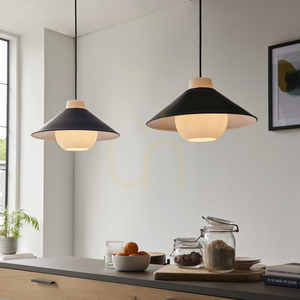 Endon Tokyo 95430 pendellampa, svart, stål och glas, Ø38 cm, E27 small 3
