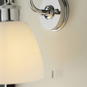 Vägglampa Endon Piper badrum krom IP44 E27 95506 small 1