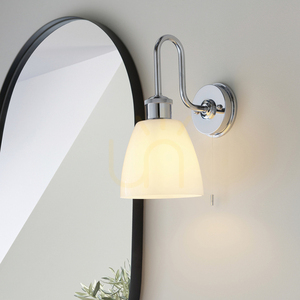 Vägglampa Endon Piper badrum krom IP44 E27 95506 small 3