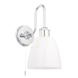 Vägglampa Endon Piper badrum krom IP44 E27 95506 small 9