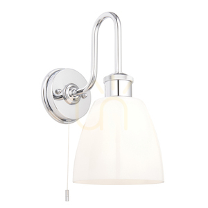 Vägglampa Endon Piper badrum krom IP44 E27 95506 small 0