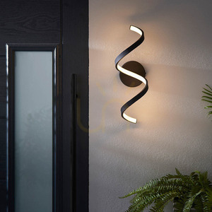 Vägglampa Endon Astral Svart LED 12W Aluminium 45 cm small 2