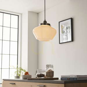Taklampa Endon Camberley Silver Stål Glas E27 Dimmbar 30 cm small 2
