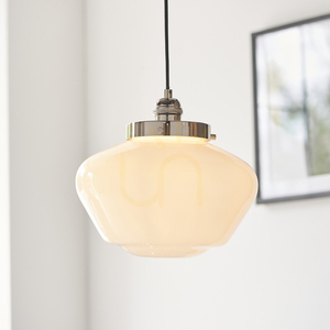 Taklampa Endon Camberley Silver Stål Glas E27 Dimmbar 30 cm small 4
