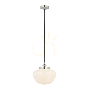 Taklampa Endon Camberley Silver Stål Glas E27 Dimmbar 30 cm small 6