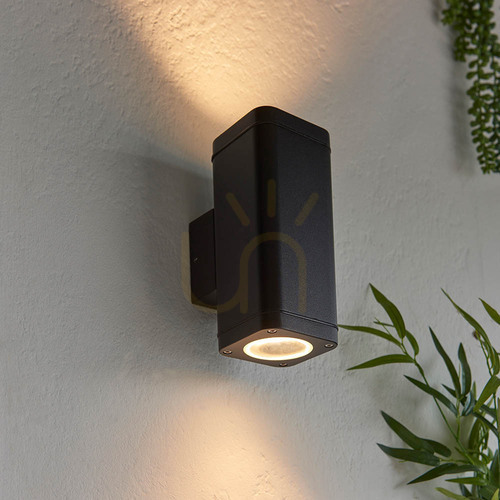 Kontrollera Vägglampa Milton Svart Endon