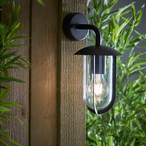 Kontrollera Vägglampa Quinn Svart Endon