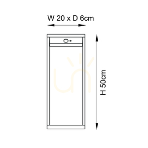 Stående lampa Endon Dannah svart aluminium LED 50 cm small 2