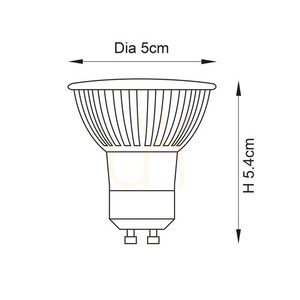 GU10 LED-lampa Vit 7W Endon small 1