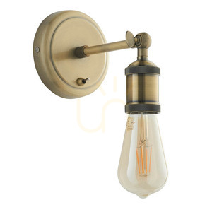 Vägglampa Endon Hal Mässing E27 Dimmbar Stål 1 Vägglampa Endon Hal Mässing E27 Dimmbar Stål small 1