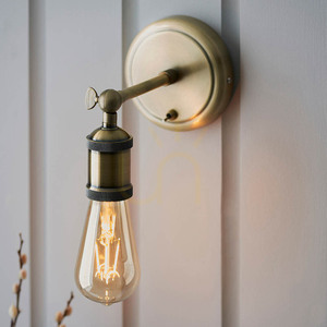 Vägglampa Endon Hal Mässing E27 Dimmbar Stål 7 Vägglampa Endon Hal Mässing E27 Dimmbar Stål small 7
