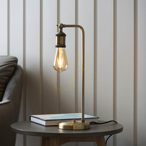 Bordslampa Endon Hal mässing stål E27 45,3 cm small 3
