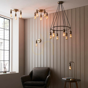 Bordslampa Endon Hal mässing stål E27 45,3 cm small 4