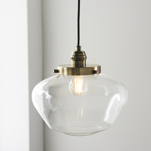 Pendellampa Endon Camberley mässing glas E27 30 cm small 5